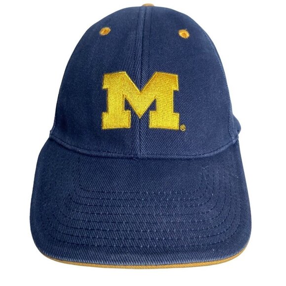 University of Michigan Wolverines Hat Adjustable Block M Logo by Signatures - Picture 1 of 9